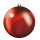 Weihnachtskugel      Groesse:Ø 10cm    Farbe:rot   Info: SCHWER ENTFLAMMBAR
