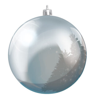 Weihnachtskugel      Groesse: Ø 20cm    Farbe: silber