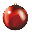 Weihnachtskugel-Kunststoff  Größe:Ø 25cm,  Farbe: rot