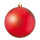 Christmas ball matt red made of plastic - Material: flame retardent according to B1 - Color: matt red - Size: Ø 25cm