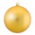Christmas ball matt gold made of plastic - Material: flame retardent according to B1 - Color: matt gold - Size: Ø 25cm