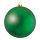 Christmas ball matt green 12 pcs./blister made of plastic - Material: flame retardent according to B1 - Color: matt green - Size: Ø 6cm
