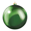 Christmas ball green made of plastic - Material: flame...