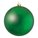 Christmas ball matt green made of plastic - Material:...