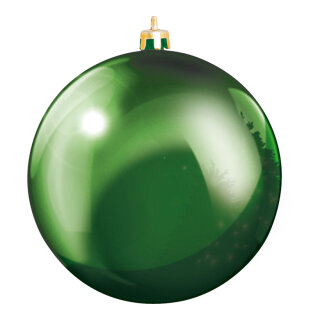 Christmas ball green made of plastic - Material: flame retardent according to B1 - Color: green - Size: Ø 20cm