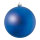 Christmas ball matt blue made of plastic - Material: flame retardent according to B1 - Color: matt blue - Size: Ø 20cm