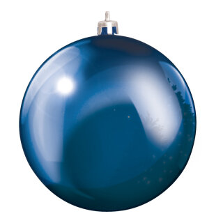 Christmas ball blue made of plastic - Material: flame retardent according to B1 - Color: blue - Size: Ø 25cm