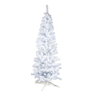 Noble fir with stand slim line 317 tips - Material:  - Color: white - Size: 210cm X Ø85cm