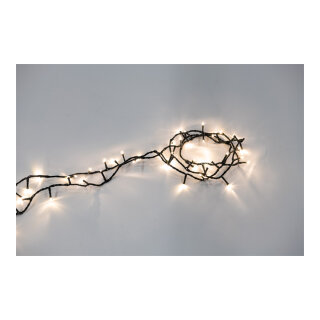 Lichterkette 180 LEDs, Ø5mm IP44 Stecker für außen, 4x koppelbar, 8 Progr. m. Memoryfunktion, 5m Zuleitung, 2-farbige LEDs, Kabelfarbe: grün     Groesse: 900cm    Farbe: grün/warmweiß/multi