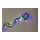 PVC-Lichterkette mit 50 LEDs IP20 Stecker für innen, 20x koppelbar, 1,5m Zuleitung, 220-240V     Groesse: 500cm    Farbe: schwarz/multi