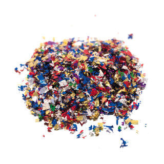 Folien-Streumaterial verschiedene Formen     Groesse: 100g    Farbe: bunt