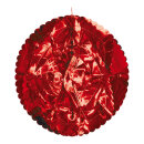 Folienkugel, faltbar, Metallfolie, Größe:Ø 40cm,  Farbe: rot