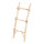 Wooden ladder with 3 rungs     Size: 95x40cm    Color: natural-coloured