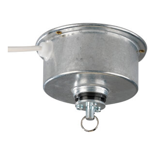 Hngedrehbhne max.5kg Tragkraft, mit Schlsselring, TV geprft     Groesse: 4 Watt, 2,5 U/Min., 2m Zuleitung,  13cm - Farbe: silber #