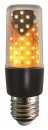 Firelamp E27 Lampenkugel schwarz mit Flammeneffekt, 230V