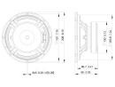 LAVOCE WSF081.82 8" Woofer, Ferrite, Magnet Steel Basket Driver
