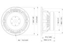 LAVOCE WAF082.00 8" Woofer, Ferrite, Magnet Aluminium Basket Driver