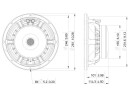 LAVOCE WAF102.50A 10" Woofer, Ferrite, Magnet Aluminium Basket Driver