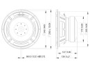 LAVOCE SSF102.50L 10" Subwoofer Ferrite, Magnet Steel Basket Driver