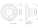 LAVOCE WSF122.02 12" Woofer, Ferrite, Magnet Steel Basket Driver