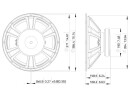 LAVOCE SSF153.00 15" Subwoofer Ferrite, Magnet Steel Basket Driver