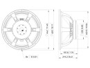 LAVOCE SAF184.02 18" Subwoofer Ferrite, Magnet Aluminium Basket Driver
