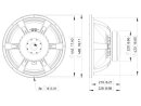 LAVOCE SAF184.04 18" Subwoofer Ferrite Magnet Aluminium Basket Driver