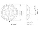 LAVOCE WSN122.50 12" Woofer, Neodymium Magnet Steel Basket Driver