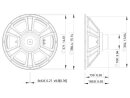 LAVOCE SSN153.00 15" Subwoofer Neodymium Magnet Steel Basket Driver