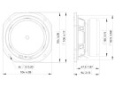 LAVOCE FSF041.00 4" Fullrange Ferrite Magnet Steel Basket Driver