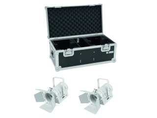 EUROLITE Set 2x LED THA-40PC ws + Case