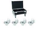 EUROLITE Set 4x LED THA-40PC wh + Case