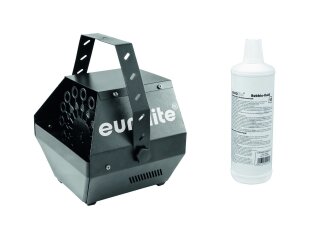 EUROLITE Set B-100 Bubble Machine black DMX + Bubble Fluid 1l