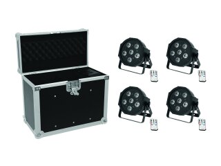 EUROLITE Set 4x LED SLS-603 + Case EC-SL4M Größe M