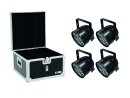 EUROLITE Set 4x LED PAR-56 QCL Short bk + EPS Case