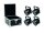 EUROLITE Set 4x LED PAR-56 HCL Short bk + EPS Case