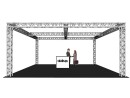 ALUTRUSS Truss Set QUADLOCK 6082 square 7.71x7.71x3.5m (WxDxH)