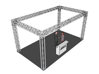 ALUTRUSS Traversenset QUADLOCK 6082 Rechteck 7x4x3,5m (BxTxH)