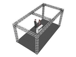 ALUTRUSS Truss Set QUADLOCK 6082 rectangle 7.71x4x3.5m (WxDxH)