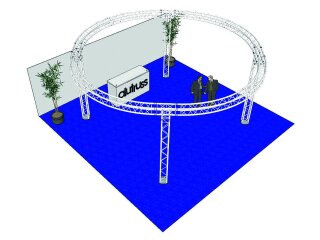 ALUTRUSS Truss Set QUADLOCK 6082 circle 6.6x3.5m