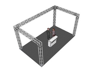 ALUTRUSS Traversenset QUADLOCK 6082 U-Form 7x4x3,5m (BxTxH)