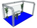 ALUTRUSS Truss set QUADLOCK 6082R U-Figure 7x4x3.5m (WxDxH)