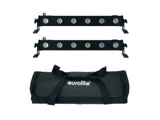 EUROLITE Set 2x LED BAR-6 QCL RGBW + Soft Bag