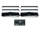 EUROLITE Set 4x LED BAR-12 QCL RGBW + 2x Soft Bag +...