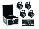 EUROLITE Set 4x LED PAR-56 QCL sw + Case + Controller