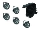 EUROLITE Set 5x LED SLS-6 TCL Spot + Soft-Bag