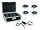 EUROLITE Set 4x AKKU IP Flat Light 1 chrome + Case + Charger