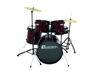 DIMAVERY DS-200 Drum set, wine red