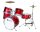 DIMAVERY JDS-305 Kids Drum Set, red