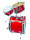 DIMAVERY JDS-203 Kids Drum Set, red